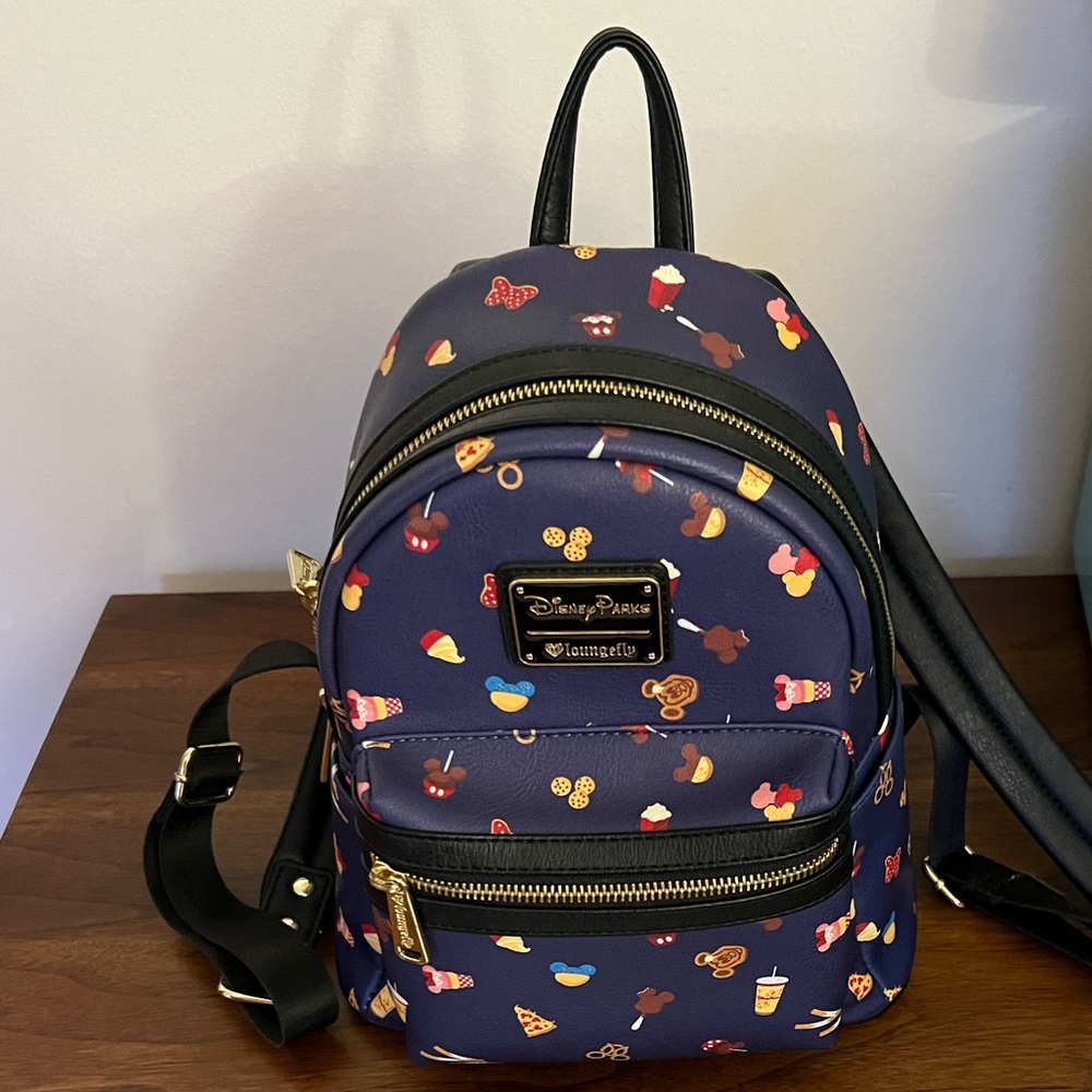 Original Disney Loungefly Snacks Navy Retired